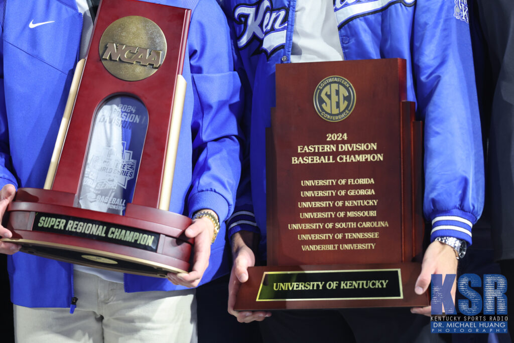 Kentucky baseball trophies presented during Auburn game - Dr. Michael Huang, Kentucky Sports Radio