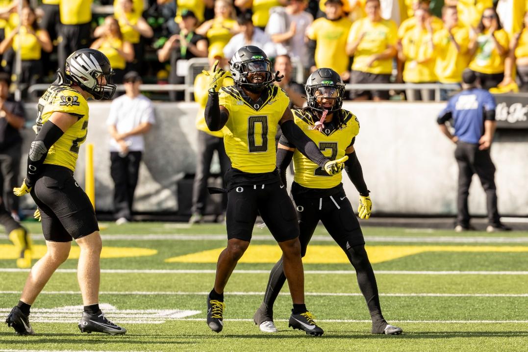 Oregon football celebration