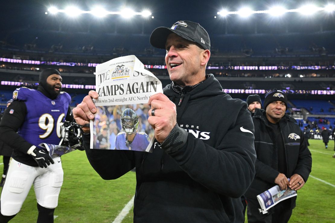 The Ravens and head coach John Harbaugh are seeking for a deep playoff run after years of underachievement.