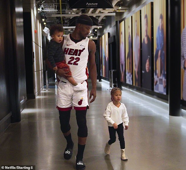 Butler's son Brayan and daughter Rylee were feature as toddlers in 2024 Netflix documentary, Starting 5