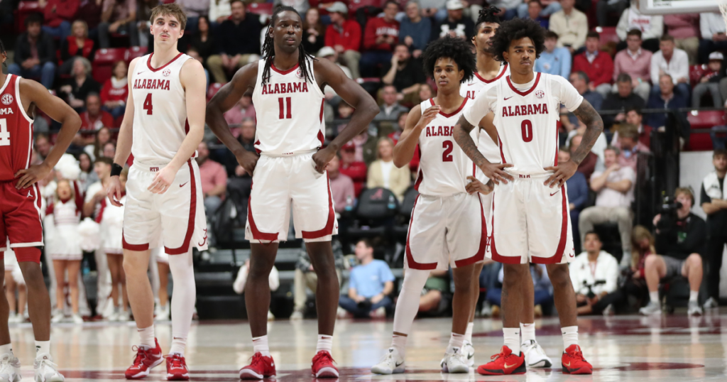 Alabama basketball team vs. Oklahoma (courtesy UA Athletics)