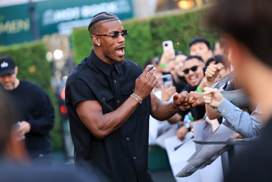 Jimmy Butler attends the Los Angeles Premiere of Netflix's