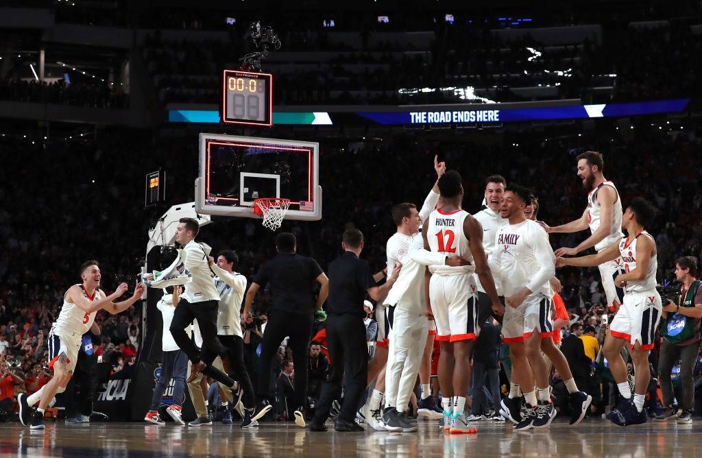 Virginia celebrates is 2019 NCAA championship.