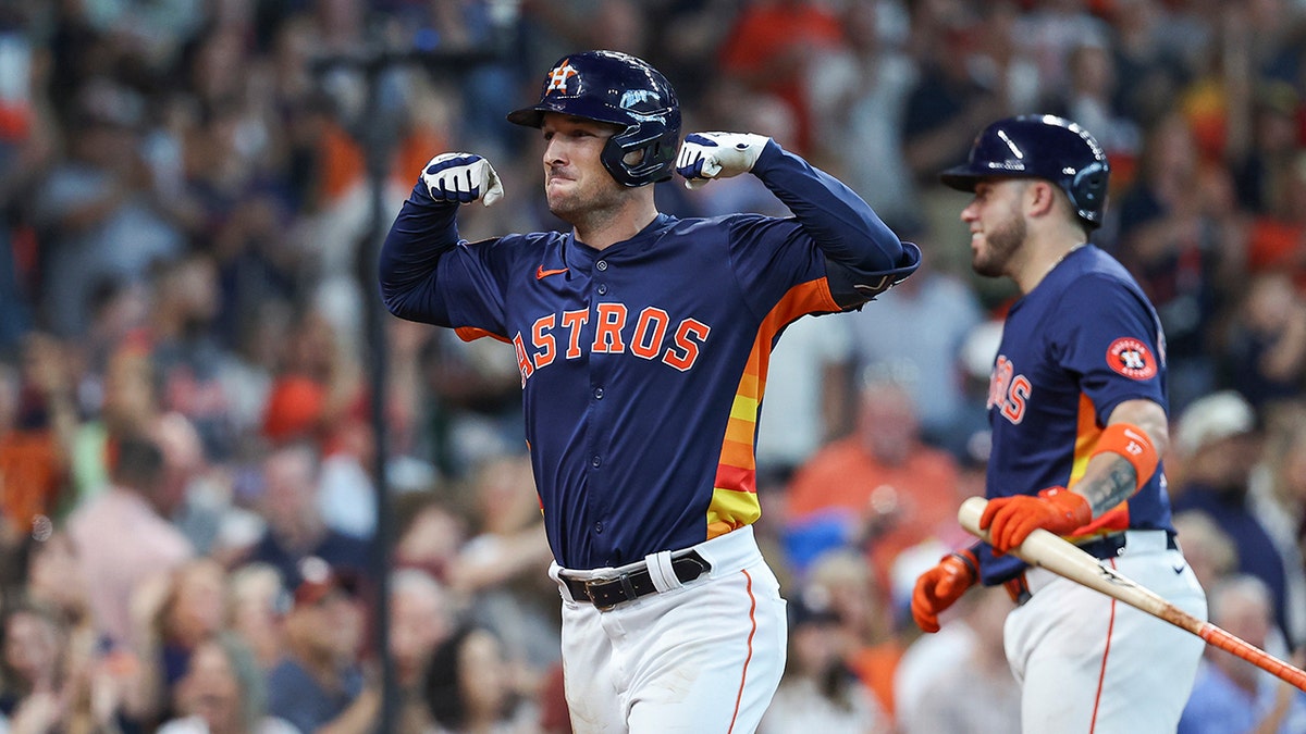 Alex Bregman flexing