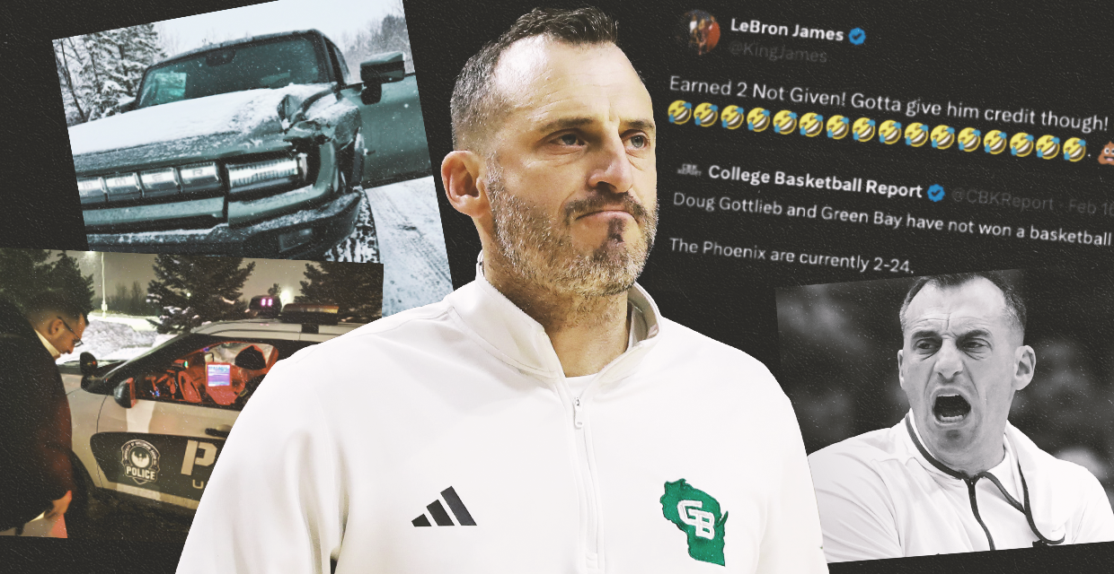 Doug Gottlieb fights back: Radio host-turned-coach takes on car crashes, snow, LeBron James and lots of losing