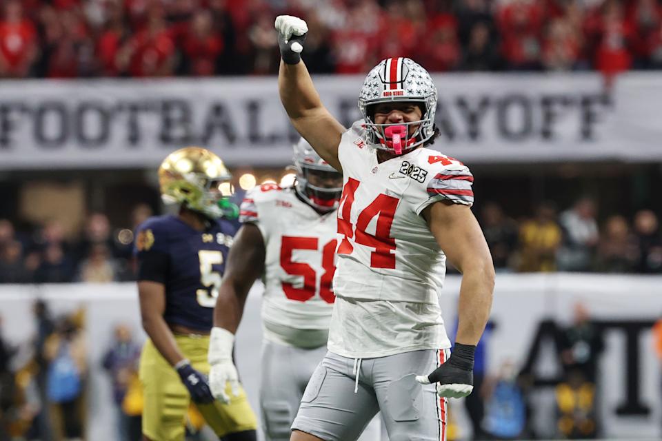  JT Tuimoloau has been a stalwart for Ohio State's defense the past few seasons. (Photo by CFP/Getty Images)