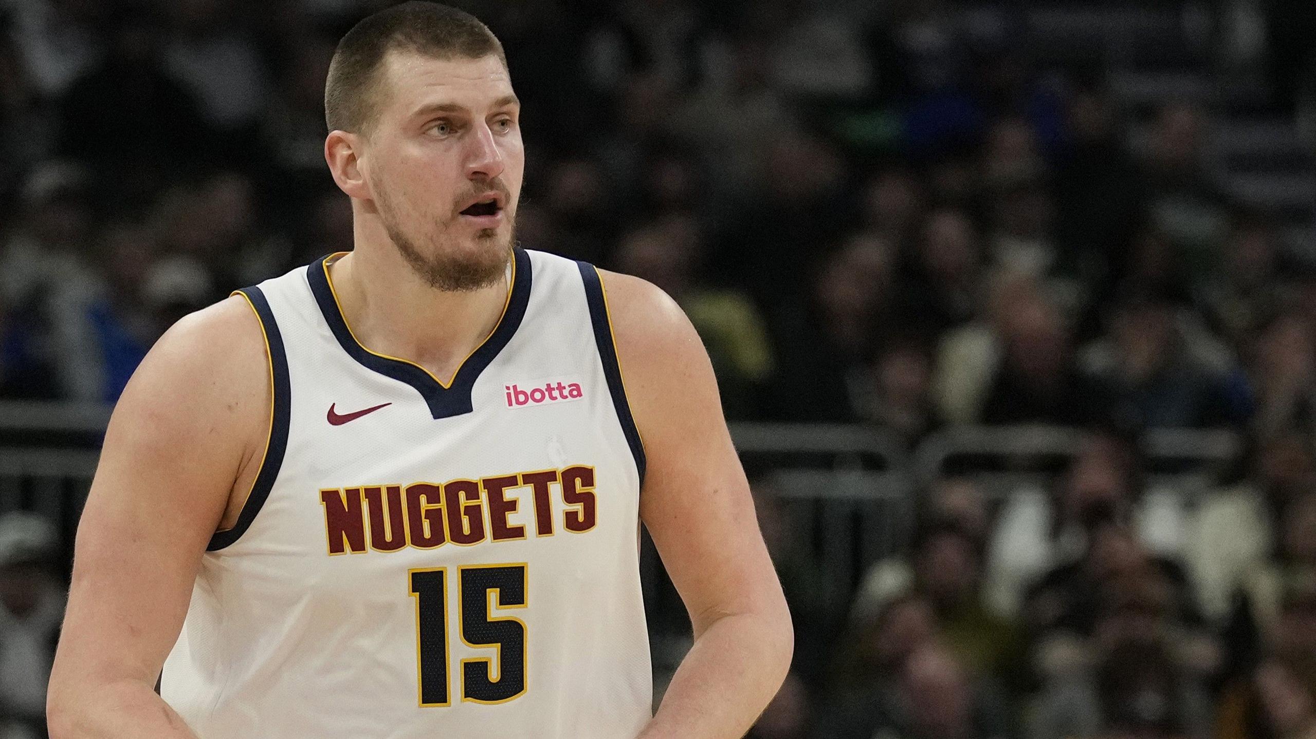 Nikola Jokic in action for Denver