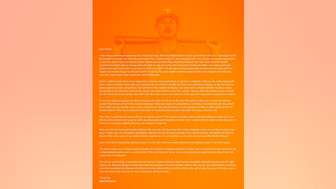 Tennessee's Alberto Osuna released a statement through social media regarding the NCAA and his waiver status