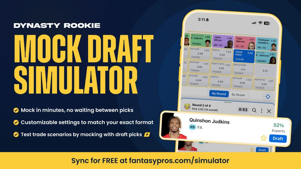 dynasty rookie mock draft simulator
