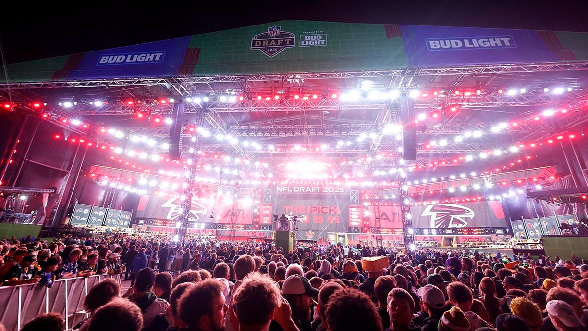 General view of NFL Draft stage