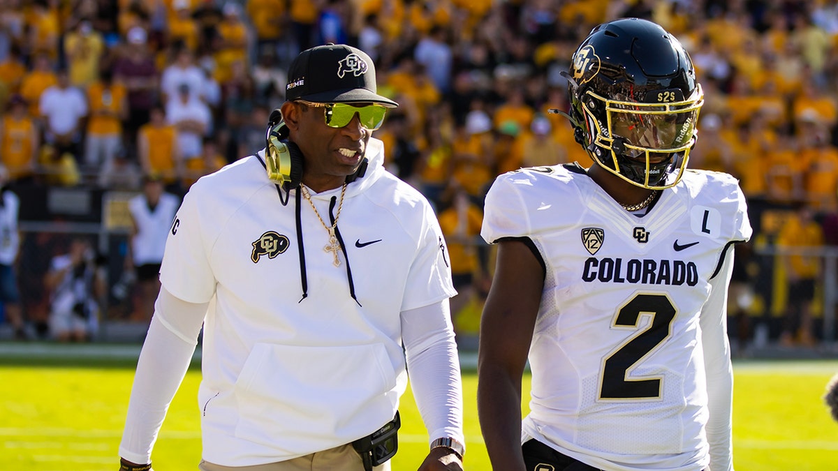Deion and Shedeur Sanders at Arizona State