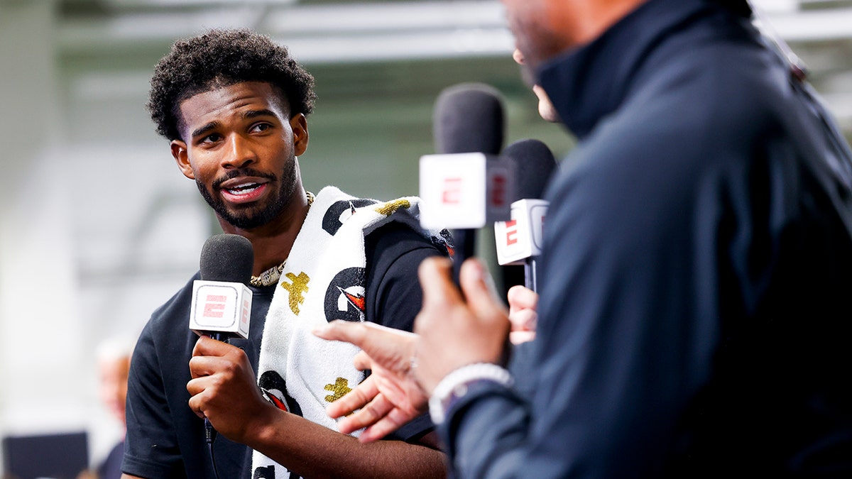 Shedeur Sanders talks to ESPN