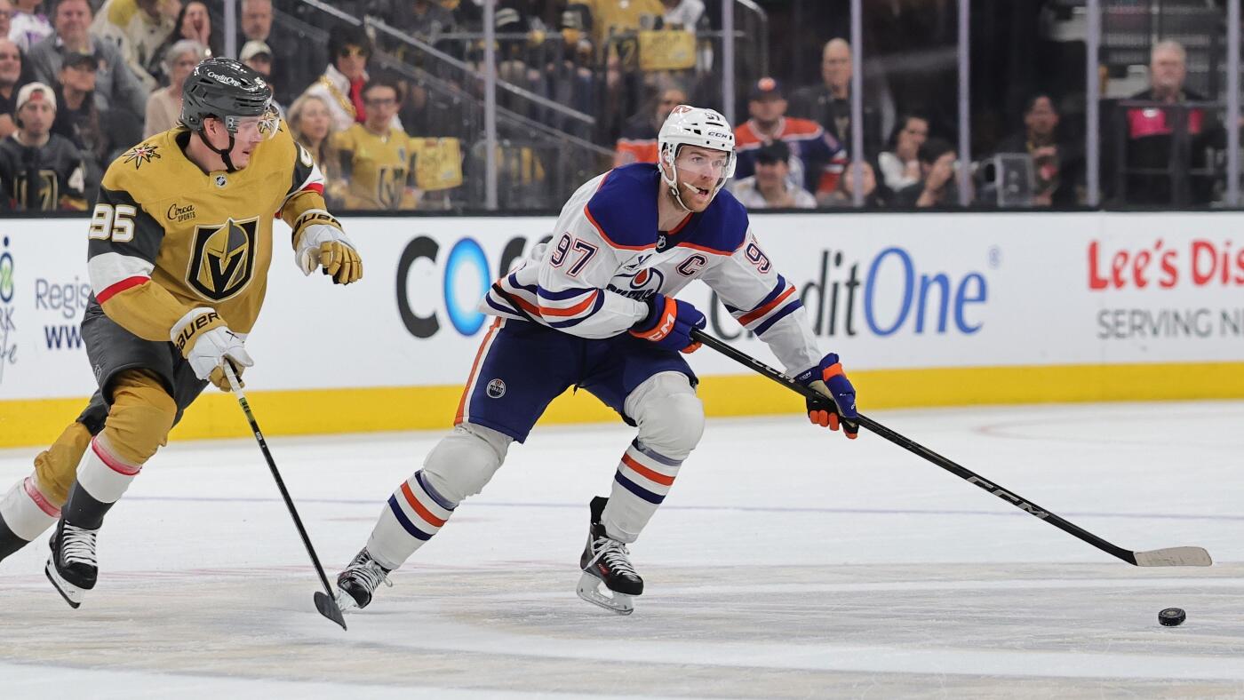 NHL Playoffs 2025: Connor McDavid, Jack Eichel headline 3 Stars of the Night after OT thriller