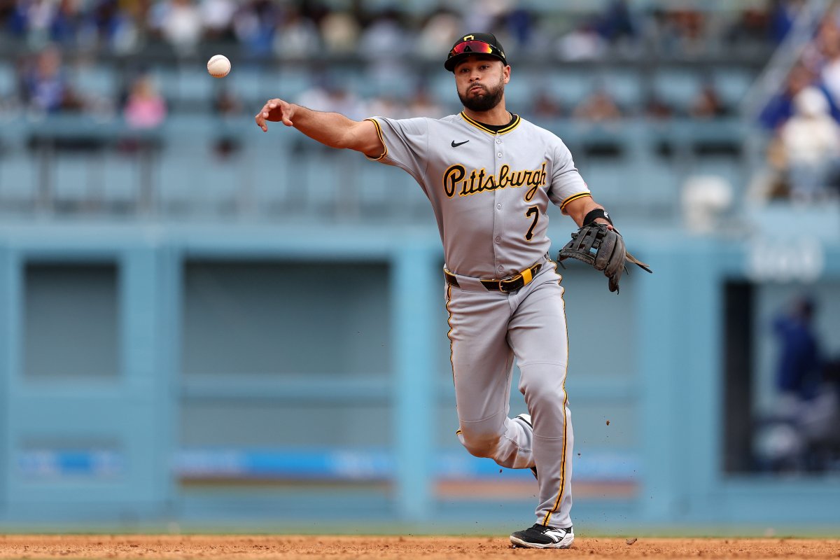 Pittsburgh Pirates shortstop Isiah Kiner Falefa