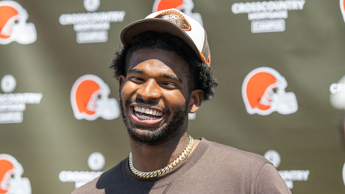 Shedeur Sanders smiles