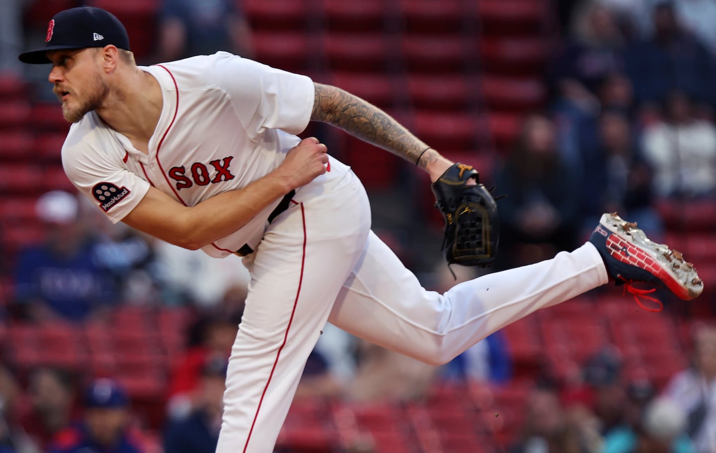 Pitcher Tanner Houck is now the longest-tenured member of the Red Sox.