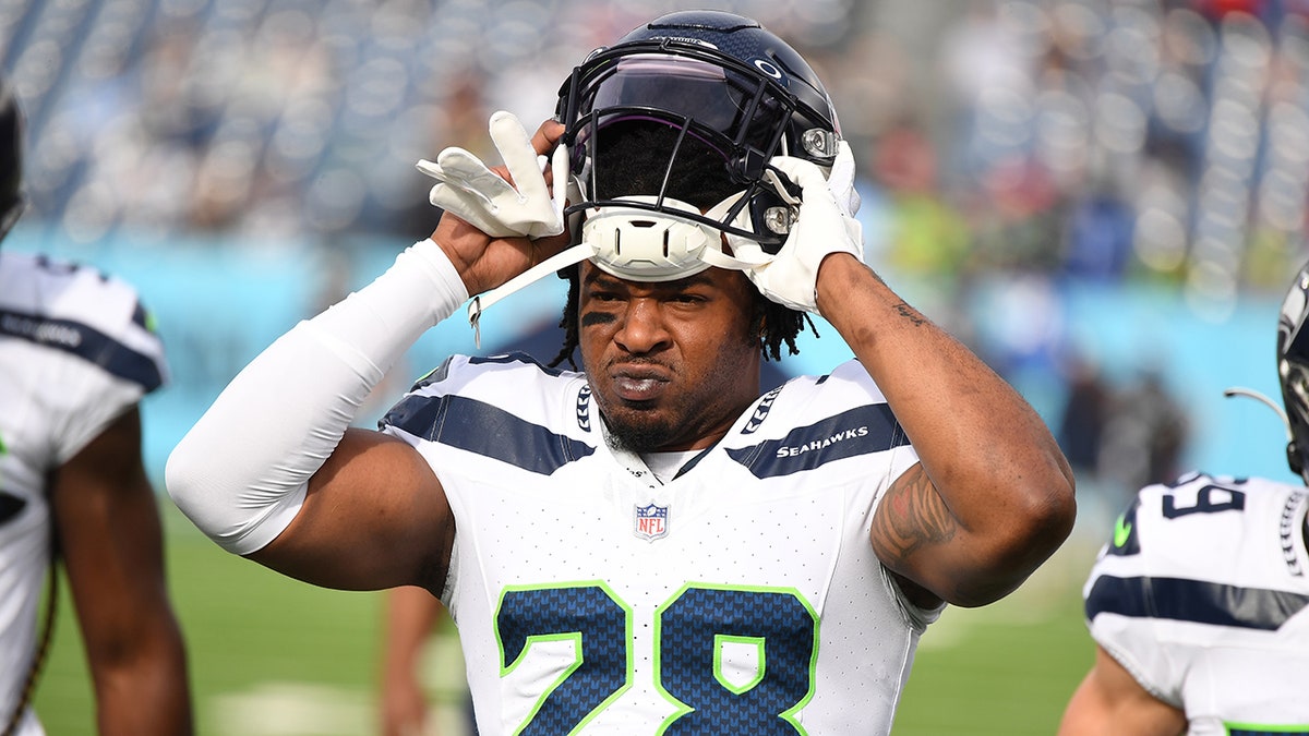 Kelvin Joseph with helmet on